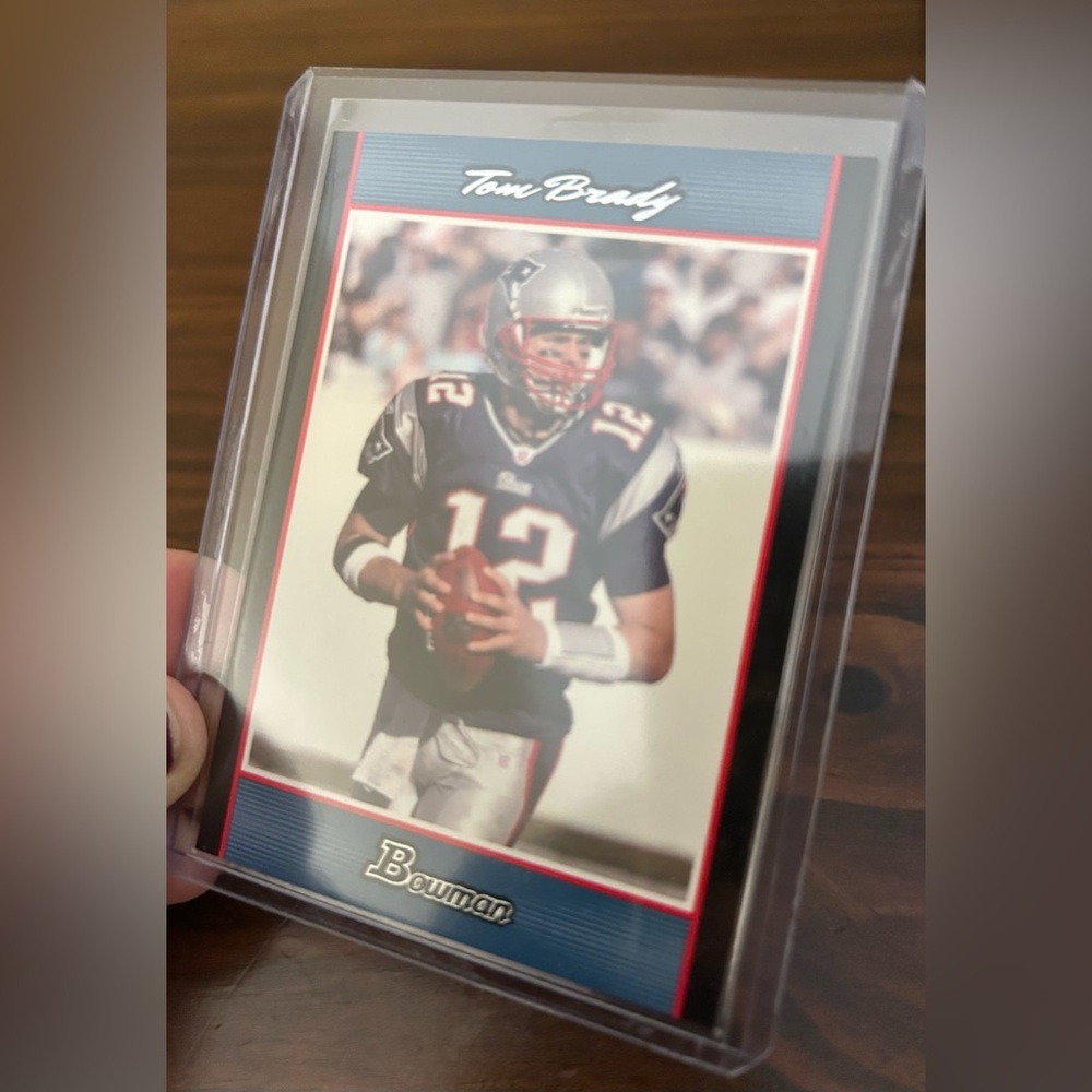 Tom Brady 2007 Topps Bowman BLUE /500 Football Card - Picture 3 of 6